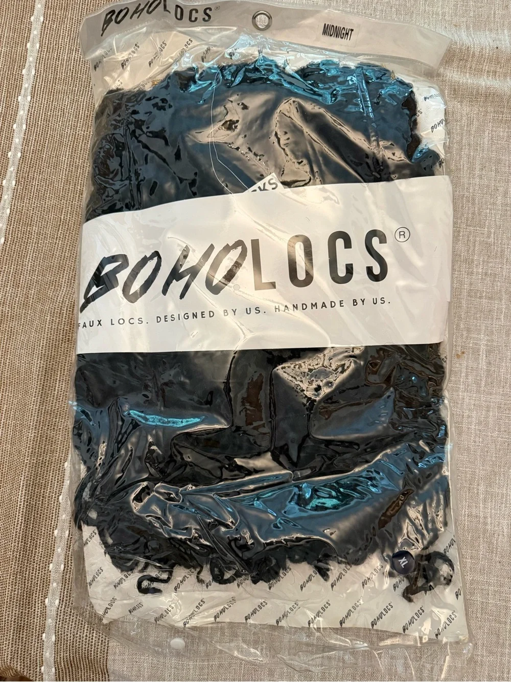 Midnight Black Hair Extensions - Women's Synthetic Locs
